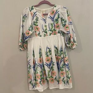 Beautiful embroidered dress purchased from a local boutique.